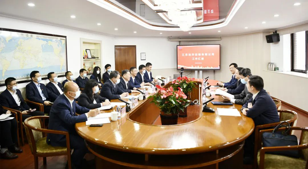 江苏省港口集团党委书记、董事长陈明调研江苏远洋工作