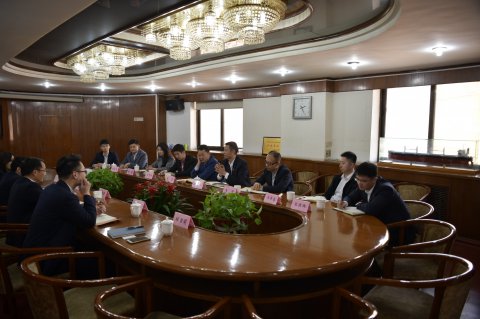 中信保江苏分公司与中国银行江苏省分行来我司进行合作洽谈